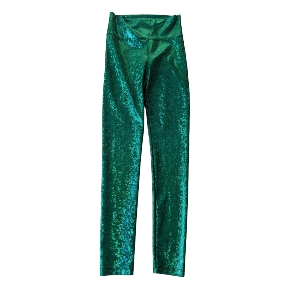 Honey BeLife Sparkly Green Festival Leggings